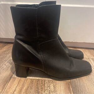 Vintage Women's Eddie Bauer Leather Boots Square Size 9.5 020 1208 Made In Italy